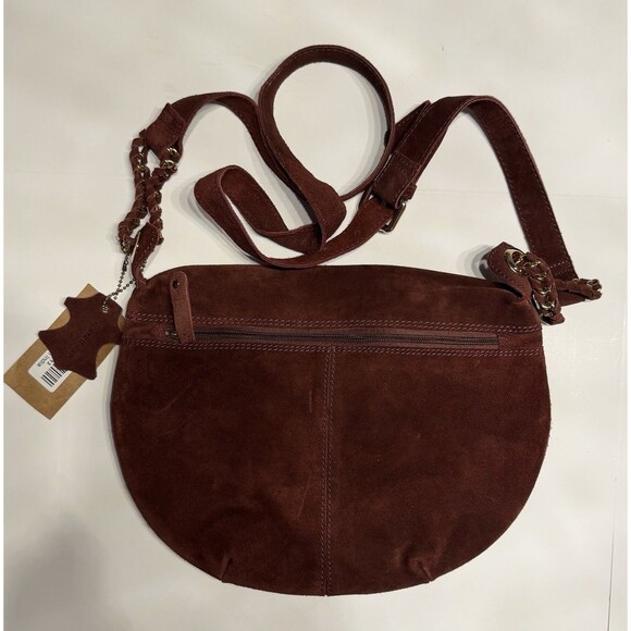 Union Code Burgundy 100% Genuine Leather Crossbody Sling Bag NWT - Picture 4 of 7